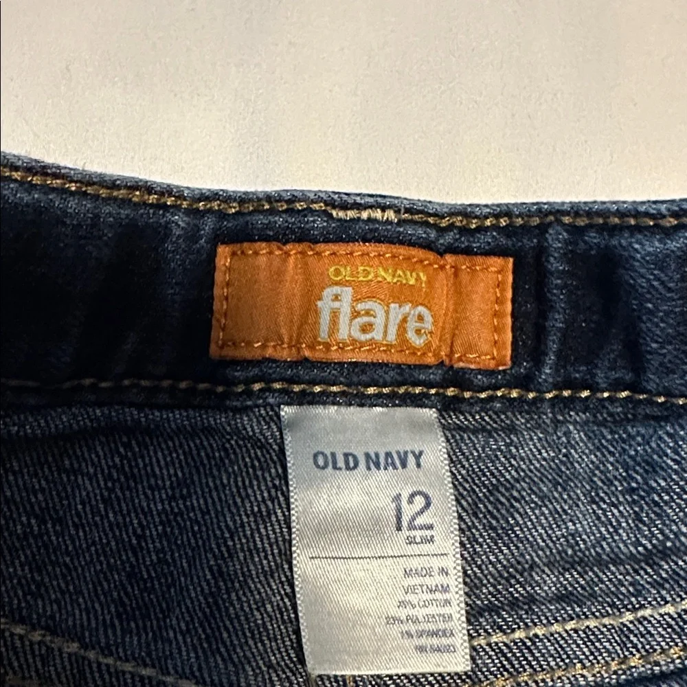 Old Navy Dark Blue Flare Jeans